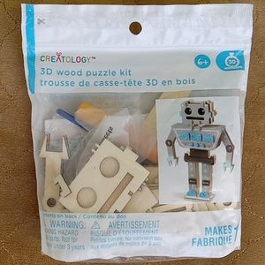 Robot 3d wood puzzle